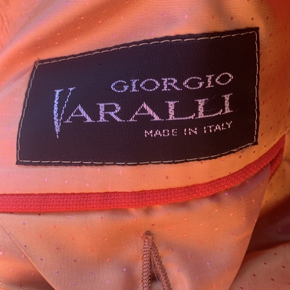 Giorgio Varalli Salmon Double Breasted Blazer - Picture 4 of 4
